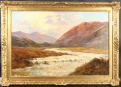 GRAHAM WILLIAMS (1895-1950) ENGLISH. Scottish highland landscape with river. Signed. Oil on