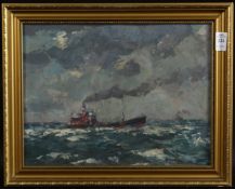 GYRTH RUSSELL. Oil on board, 