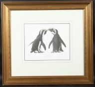 GARY HODGES (b. 1954) BRITISH. Jackass Penguin Group. Signed. 576/850. Image 6.5