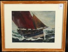 MODERN BRITISH SCHOOL. Oil on canvas board, 