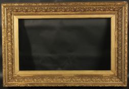 A FRENCH SLOPE 4.25INS GILTWOOD PICTURE FRAME. Rebate size 14.5ins X 24ins