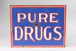 AN ENAMEL SIGN 