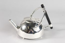 A CHRISTOPHER DRESSER DESIGN GLOBULAR TEAPOT.