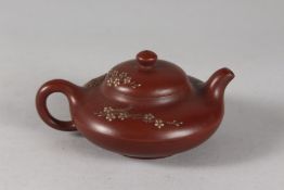 A CHINESE YIXING TEAPOT. Spout to handle 13cms.