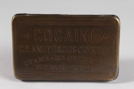 A REPLICA COCAINE BOX. 5ins long.