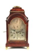 A VERY GOOD REGENCY MAHOGANY BRACKET CLOCK, CIRCA. 1810, by JOHN GRANT, FLEET STREET, with silent