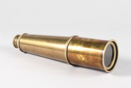 A REPLICA FOLDING BRASS TELESCOPE.
