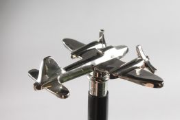 A WALKING STICK with ROMAN (?) handle.