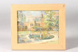 DENNIS GILBERT. Holland Park, London. Signed. Oil on board. 8ins x 10ins.