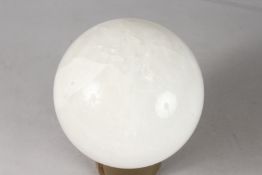 A LARGE CRYSTAL BALL.