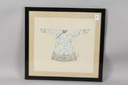 20TH CENTURY CHINESE SCHOOL, a fine study of a design for a court robe, framed and glazed.