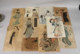 EISEN KEISAI (1790-1848), EIZAN KIKUKAWA (1787-1867), YOSHIKAZU UTAGAWA (act. 1850-1870): EDO