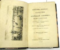[AUSTRALIA MAPS etc.] WELLS (William Henry) A Geographical Dictionary; or Gazetteer of the