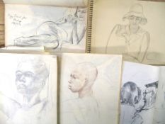 A collection of six sketchbooks by T. C. WATKINS of the Gold Coast Regiment, Royal West African