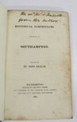 [SOUTHAMPTON] BULLAR (John) Historical Particulars related to Southampton, 8vo, PRESENTATION COPY,