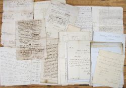 [MANUSCRIPTS] A quantity of manuscript material (Q).
