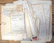 MANUSCRIPT COOKERY recipes, loose, various hands, late 19th / early 20th c. (Q).