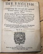 [MARKHAM (G.)] The English House-Wife, 4to, pp. [10], 252 (lacking pp. 79/80, 123/124, 129-132,