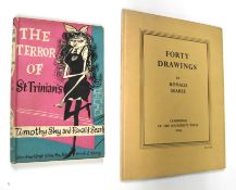 SEARLE (Ronald, illustrator:) Forty Drawings, 4to, illus., boards, Cambridge, 1946; The Terror of St