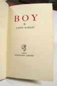 HANLEY (James) BOY, 8vo, No. 65 of 145 copies, SIGNED, publisher's waxed cloth, (a little spotted;