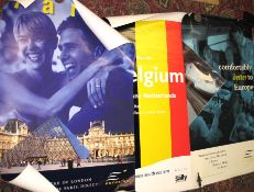 TRAVEL / RAILWAY POSTERS, x 3, modern, minor defects.