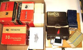 VIEWMASTER VIEWERS, SLIDES etc a quantity.