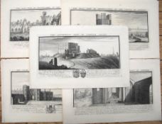 [TOPOGRAPHICAL PRINTS] coll'n of 24 engravings after S. & N. Buck (24).