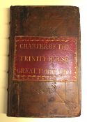 [NAVY] The Royal Charter...to the Trinity-House of Deptford-Stroud, 8vo, engr. frontis., pp. [2],