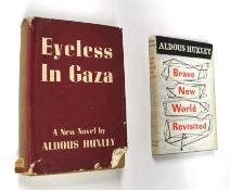 HUXLEY (Aldous) Eyeless in Gaza, 8vo, clo., d.w. (chipped, small tears), 1st Edn., L., 1936; Brave