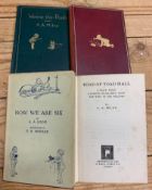 MILNE (A. A.) Winnie-the-Pooh, 8vo, illus., cloth, 1st American edition, [1926]; Now We Are Six, 2