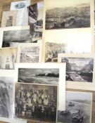 PHOTOGRAPHY, USA. Group of albumen and silver print photos of Philadelphia, New York, California,