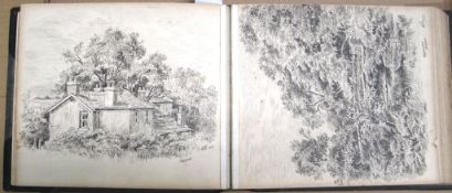 [WEST COUNTRY] An album of sketches by R. B. (probably R. BASSETT), 1920's, West Country Views -
