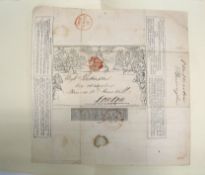 [POSTAL HISTORY] MULREADY envelope, postal franking for 1840, folds, ms. address & letter verso; & 4
