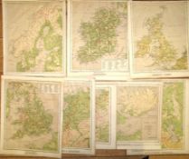 [RELIEF MAPS] 8 x col. maps from the 