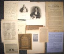 EPHEMERA, broadsides etc. incl. multiples (Q).