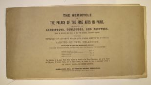 [FINE ARTS] DELAROCHE (Paul, artist) The Hemicycle of the Palace of the Fine Arts in Paris, obl.