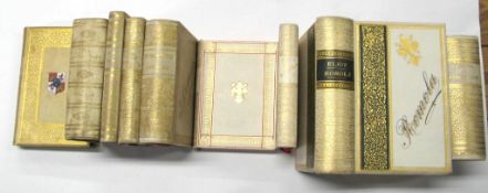 GRAND TOUR SOUVENIRS / ITALIAN VELLUM BINDINGS 9 vols, 8 of which have EXTRA ILLUSTRATIONS / i.e.
