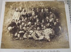 HONG KONG, pair of large albumen photographs of the Malatoon (Ma-Lau-Tung) picnic, 1866. With
