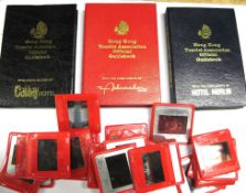 HONG KONG. Group of 3 hotel guides, with group of 35mm slides of HK.