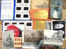 MIDDLE EAST / PALESTINE. Box of postcards, booklets and slides.