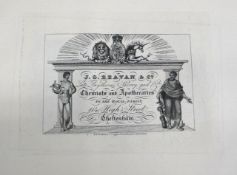 CHELTENHAM TRADES, 9 disbound early 19th c. prints (9).