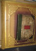 A large Victorian album with card leaves and a smaller album (mainly blank paper) (2).