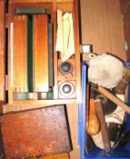 BOOKBINDING EQUIPMENT, a box of miscellaneous.