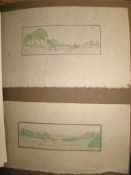 [TOPOGRAPHY] An album of drawings - possibly designs for pottery or book illustration.