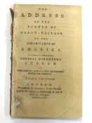 [AMERICA] [DALRYMPLE (John)] The Address of People of Great Britain to the Inhabitants of America,