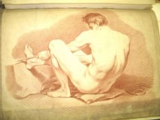 [18th c. PRINTS] folio bound volume of 15 prints from the series issued by Charles Rogers, 