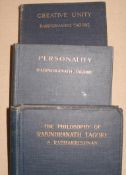 TAGORE (Rabindranath) Creative Unity, 8vo, cloth, 1st Edn., L., 1922; Personality, reprint,