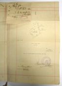 SINGAPORE, manuscript indenture for land plot no. 80 in Tannah Merah Ketchil, includes a small