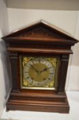 A good Georgian style mahogany cased bracket clock.