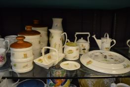 Decorative and household china to include Aynsley Edwardian Kitchen Garden china.